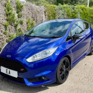 2015 Ford Fiesta ST-2 1.6 Turbo, 6-speed manual, blue 3-door hatchback