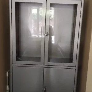 Metal office cupboard