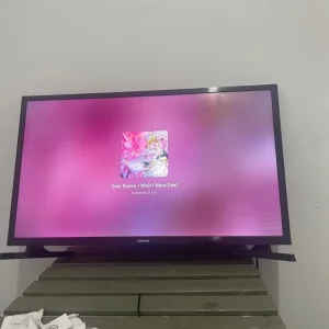 32" Samsung HD LED TV (Series 4) – Smart, works well, clean screen