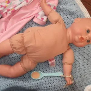Vintage Baby Crib Bedding and Doll Set - Image 4