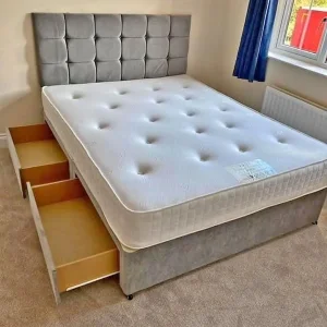 King Size Divan Bed with Mattress
