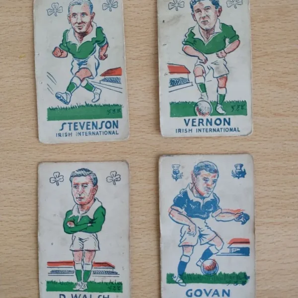 Torry Gillick Internationals football trading cards
