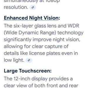 Dash cam 2 cameras Wolfbox G840 - Image 5