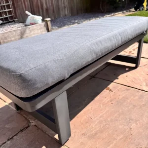 Topa Garden Corner Dining Set, Acacia Wood & Grey - Image 3