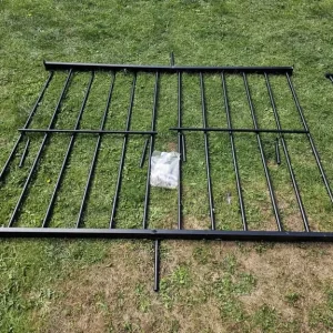 Black metal single bed frame - Image 3