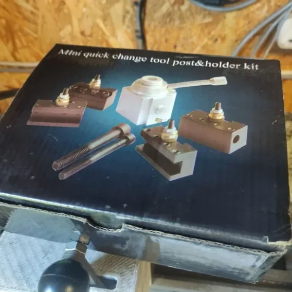 Aluminium mini lathe quick change tool post and holder