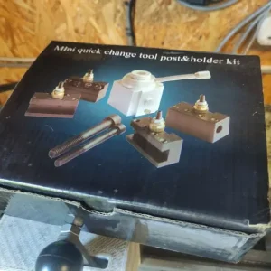 Aluminium mini lathe quick change tool post and holder