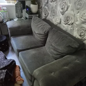 2 seater grey sofa - Image 2