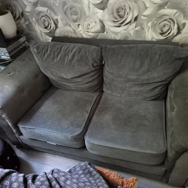 2 seater grey sofa