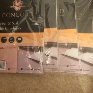 4 packs of Concord C4 peel and seal white