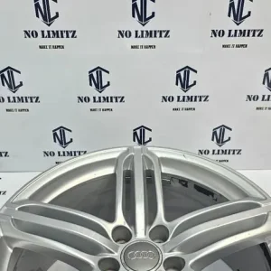 SET OF 4 AUDI 19" SILVER ALLOY WHEELS 8U0601025AC - Image 4