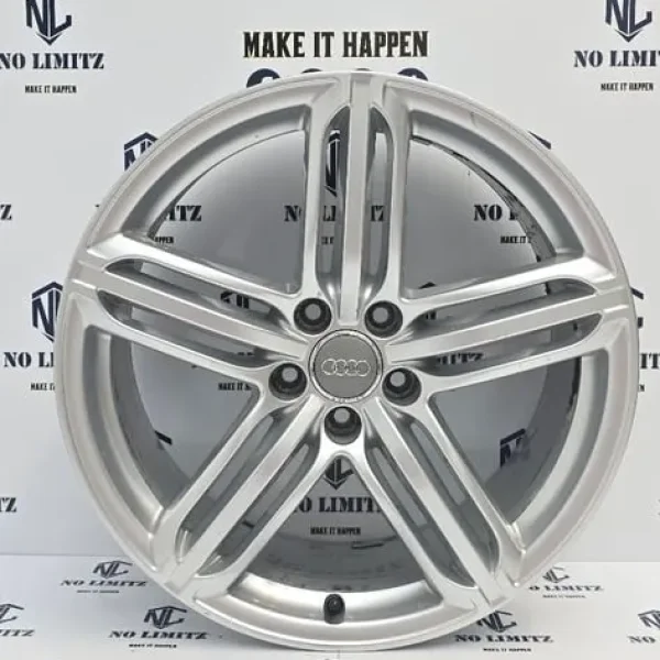 SET OF 4 AUDI 19" SILVER ALLOY WHEELS 8U0601025AC