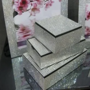 Large Bling Diamond Crystal Rhinestones Self Adhesive Sticker Sheet Silver Rae - Image 4