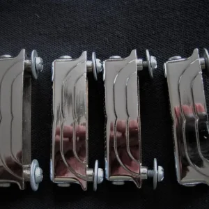 8x Vintage 1960s Leedy Snare Lugs with Screws and Washers - Image 4