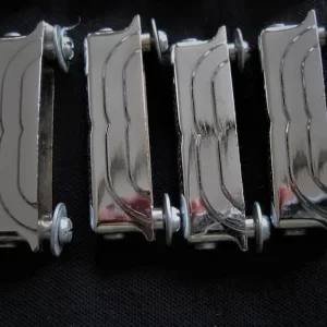 8x Vintage 1960s Leedy Snare Lugs with Screws and Washers - Image 5