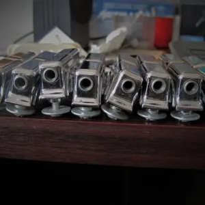 8x Vintage 1960s Leedy Snare Lugs with Screws and Washers - Image 7