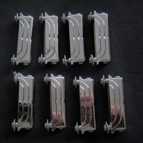 8x Vintage 1960s Leedy Snare Lugs with Screws and Washers