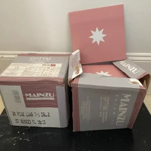 Pink star ceramic tiles