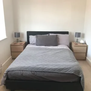 Double Faux Leather Bed Frame