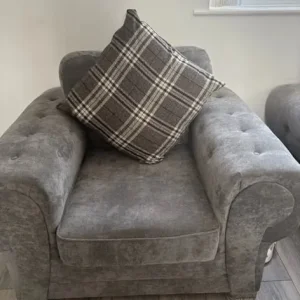 Grey large armchair