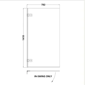Hudson Reed Bath Shower Screen - Image 2