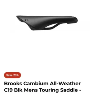 Brooks C19 saddle