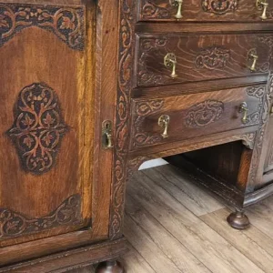 Antique Oak Jacobean Revival Sideboard – 1920s/30s - Image 6