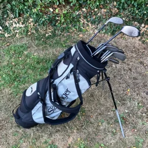 Men’s Golf Clubs – Driver, 3 Wood, Petron Irons, Putter with Stand Bag