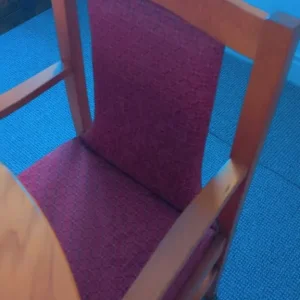 Rarely Used Round Dining Table with 4 Armchairs – Cushioned and Stylish - Image 2