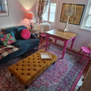 Bespoke farmhouse dining table and chairs - Image 5