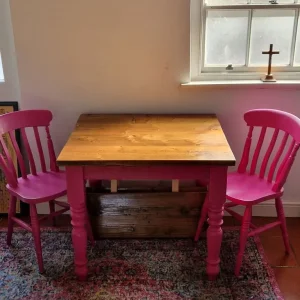 Bespoke farmhouse dining table and chairs