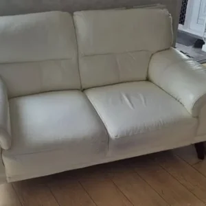 2x white dfs sofa - Image 6