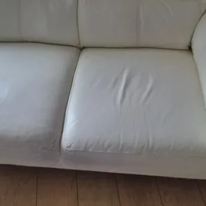 2x white dfs sofa - Image 8