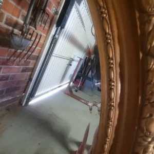 Oval Gold Framed Mirror - Image 4