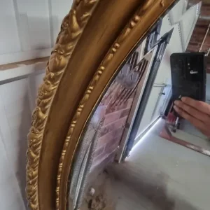 Oval Gold Framed Mirror - Image 5