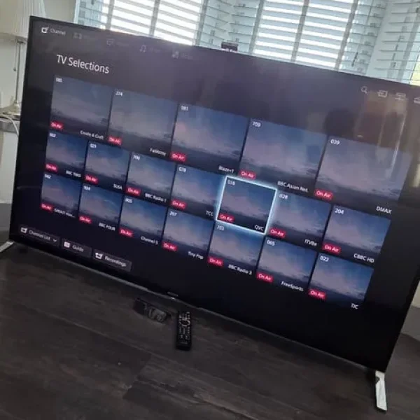 65 Inch Sony Bravia 3D Smart TV with Webcam and Remote