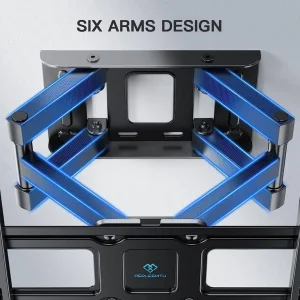 PERLESMITH PSMFK4 EXTENDABLE DUAL ARM TILT WALL BRACKET FOR 26 TO 65 INCH TVs - Image 2