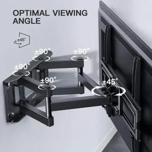 PERLESMITH PSMFK4 EXTENDABLE DUAL ARM TILT WALL BRACKET FOR 26 TO 65 INCH TVs - Image 3