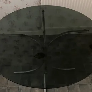 Glass Round Dining Table