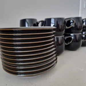 Denby Jet 12 x Mugs & Saucers - Like New - Image 3