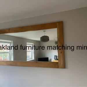 Mango wood sideboard and mirror - Image 2