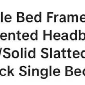 Brand new single bed - black frame - still in original box - Image 2