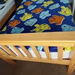 Single pine bed no mattress - Image 2