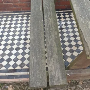 Solid garden bench table - Image 5