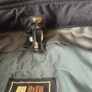 Olive Green Waxed Cotton Motorcycle Jacket Size XL - Image 2