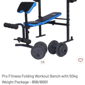 Pro fitness foldable workout bench like new