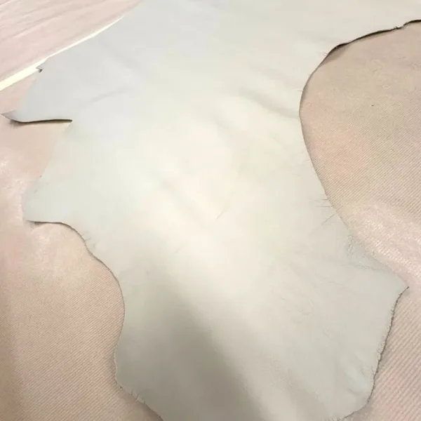 3/4 hide of neutral coloured Perrone leather in 3 pieces