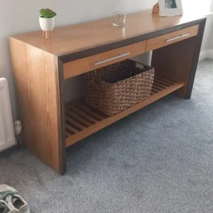 Gorgeous oak and walnut bedroom set - Image 2