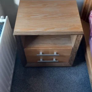 Gorgeous oak and walnut bedroom set - Image 4