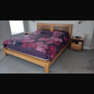 Gorgeous oak and walnut bedroom set - Image 5